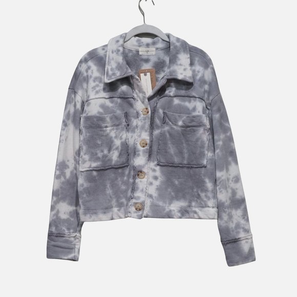 Anthropologie t.la Nika Cropped Shirt Jacket - Picture 3 of 9